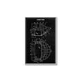 Picture of Hockey Mask Blueprint _GroupedProduct_Rectangle_Portrait_Mini_ _GroupedProduct_Rectangle_Portrait_Canvas_Framed_