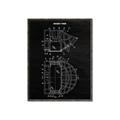 Picture of Hockey Mask Blueprint _GroupedProduct_Rectangle_Portrait_Mini_ _GroupedProduct_Rectangle_Portrait_Canvas_Framed_