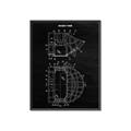 Picture of Hockey Mask Blueprint _GroupedProduct_Rectangle_Portrait_Mini_ _GroupedProduct_Rectangle_Portrait_Canvas_Framed_