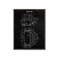 Picture of Hockey Mask Blueprint _GroupedProduct_Rectangle_Portrait_Mini_ _GroupedProduct_Rectangle_Portrait_Canvas_Framed_