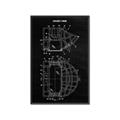 Picture of Hockey Mask Blueprint _GroupedProduct_Rectangle_Portrait_Mini_ _GroupedProduct_Rectangle_Portrait_Canvas_Framed_