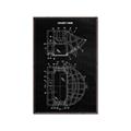 Picture of Hockey Mask Blueprint _GroupedProduct_Rectangle_Portrait_Mini_ _GroupedProduct_Rectangle_Portrait_Canvas_Framed_