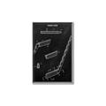 Picture of Hockey Stick I Blueprint _GroupedProduct_Rectangle_Portrait_Mini_ _GroupedProduct_Rectangle_Portrait_Canvas_Framed_