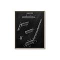 Picture of Hockey Stick I Blueprint _GroupedProduct_Rectangle_Portrait_Mini_ _GroupedProduct_Rectangle_Portrait_Canvas_Framed_