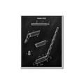 Picture of Hockey Stick I Blueprint _GroupedProduct_Rectangle_Portrait_Mini_ _GroupedProduct_Rectangle_Portrait_Canvas_Framed_