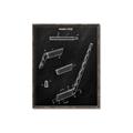 Picture of Hockey Stick I Blueprint _GroupedProduct_Rectangle_Portrait_Mini_ _GroupedProduct_Rectangle_Portrait_Canvas_Framed_