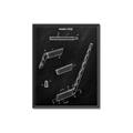 Picture of Hockey Stick I Blueprint _GroupedProduct_Rectangle_Portrait_Mini_ _GroupedProduct_Rectangle_Portrait_Canvas_Framed_
