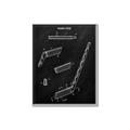 Picture of Hockey Stick I Blueprint _GroupedProduct_Rectangle_Portrait_Mini_ _GroupedProduct_Rectangle_Portrait_Canvas_Framed_