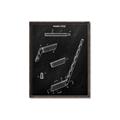 Picture of Hockey Stick I Blueprint _GroupedProduct_Rectangle_Portrait_Mini_ _GroupedProduct_Rectangle_Portrait_Canvas_Framed_