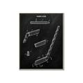 Picture of Hockey Stick I Blueprint _GroupedProduct_Rectangle_Portrait_Mini_ _GroupedProduct_Rectangle_Portrait_Canvas_Framed_