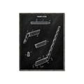 Picture of Hockey Stick I Blueprint _GroupedProduct_Rectangle_Portrait_Mini_ _GroupedProduct_Rectangle_Portrait_Canvas_Framed_