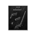 Picture of Hockey Stick I Blueprint _GroupedProduct_Rectangle_Portrait_Mini_ _GroupedProduct_Rectangle_Portrait_Canvas_Framed_