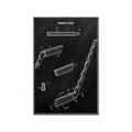 Picture of Hockey Stick I Blueprint _GroupedProduct_Rectangle_Portrait_Mini_ _GroupedProduct_Rectangle_Portrait_Canvas_Framed_