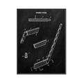 Picture of Hockey Stick I Blueprint _GroupedProduct_Rectangle_Portrait_Mini_ _GroupedProduct_Rectangle_Portrait_Canvas_Framed_