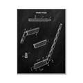 Picture of Hockey Stick I Blueprint _GroupedProduct_Rectangle_Portrait_Mini_ _GroupedProduct_Rectangle_Portrait_Canvas_Framed_