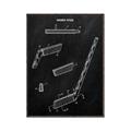 Picture of Hockey Stick I Blueprint _GroupedProduct_Rectangle_Portrait_Mini_ _GroupedProduct_Rectangle_Portrait_Canvas_Framed_