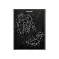 Picture of Hockey Pads Blueprint _GroupedProduct_Rectangle_Portrait_Mini_ _GroupedProduct_Rectangle_Portrait_Canvas_Framed_