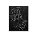 Picture of Hockey Pads Blueprint _GroupedProduct_Rectangle_Portrait_Mini_ _GroupedProduct_Rectangle_Portrait_Canvas_Framed_