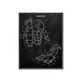 Picture of Hockey Pads Blueprint _GroupedProduct_Rectangle_Portrait_Mini_ _GroupedProduct_Rectangle_Portrait_Canvas_Framed_