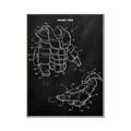 Picture of Hockey Pads Blueprint _GroupedProduct_Rectangle_Portrait_Mini_ _GroupedProduct_Rectangle_Portrait_Canvas_Framed_