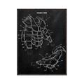 Picture of Hockey Pads Blueprint _GroupedProduct_Rectangle_Portrait_Mini_ _GroupedProduct_Rectangle_Portrait_Canvas_Framed_