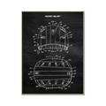 Picture of Hockey Helmet I Blueprint _GroupedProduct_Rectangle_Portrait_Mini_ _GroupedProduct_Rectangle_Portrait_Canvas_Framed_