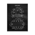 Picture of Hockey Helmet I Blueprint _GroupedProduct_Rectangle_Portrait_Mini_ _GroupedProduct_Rectangle_Portrait_Canvas_Framed_