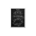 Picture of Hockey Helmet II Blueprint  _GroupedProduct_Rectangle_Portrait_Mini_ _GroupedProduct_Rectangle_Portrait_Canvas_Framed_
