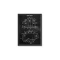 Picture of Hockey Helmet II Blueprint  _GroupedProduct_Rectangle_Portrait_Mini_ _GroupedProduct_Rectangle_Portrait_Canvas_Framed_