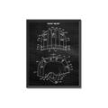 Picture of Hockey Helmet II Blueprint  _GroupedProduct_Rectangle_Portrait_Mini_ _GroupedProduct_Rectangle_Portrait_Canvas_Framed_
