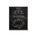 Picture of Hockey Helmet II Blueprint  _GroupedProduct_Rectangle_Portrait_Mini_ _GroupedProduct_Rectangle_Portrait_Canvas_Framed_