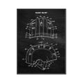 Picture of Hockey Helmet II Blueprint  _GroupedProduct_Rectangle_Portrait_Mini_ _GroupedProduct_Rectangle_Portrait_Canvas_Framed_