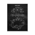 Picture of Hockey Helmet II Blueprint  _GroupedProduct_Rectangle_Portrait_Mini_ _GroupedProduct_Rectangle_Portrait_Canvas_Framed_