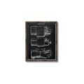 Picture of Hockey Glove Blueprint _GroupedProduct_Rectangle_Portrait_Mini_ _GroupedProduct_Rectangle_Portrait_Canvas_Framed_