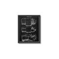 Picture of Hockey Glove Blueprint _GroupedProduct_Rectangle_Portrait_Mini_ _GroupedProduct_Rectangle_Portrait_Canvas_Framed_