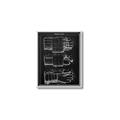 Picture of Hockey Glove Blueprint _GroupedProduct_Rectangle_Portrait_Mini_ _GroupedProduct_Rectangle_Portrait_Canvas_Framed_