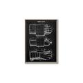 Picture of Hockey Glove Blueprint _GroupedProduct_Rectangle_Portrait_Mini_ _GroupedProduct_Rectangle_Portrait_Canvas_Framed_