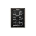 Picture of Hockey Glove Blueprint _GroupedProduct_Rectangle_Portrait_Mini_ _GroupedProduct_Rectangle_Portrait_Canvas_Framed_