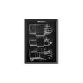 Picture of Hockey Glove Blueprint _GroupedProduct_Rectangle_Portrait_Mini_ _GroupedProduct_Rectangle_Portrait_Canvas_Framed_