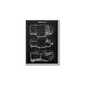 Picture of Hockey Glove Blueprint _GroupedProduct_Rectangle_Portrait_Mini_ _GroupedProduct_Rectangle_Portrait_Canvas_Framed_