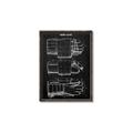 Picture of Hockey Glove Blueprint _GroupedProduct_Rectangle_Portrait_Mini_ _GroupedProduct_Rectangle_Portrait_Canvas_Framed_