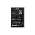Picture of Hockey Glove Blueprint _GroupedProduct_Rectangle_Portrait_Mini_ _GroupedProduct_Rectangle_Portrait_Canvas_Framed_