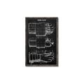 Picture of Hockey Glove Blueprint _GroupedProduct_Rectangle_Portrait_Mini_ _GroupedProduct_Rectangle_Portrait_Canvas_Framed_