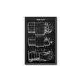 Picture of Hockey Glove Blueprint _GroupedProduct_Rectangle_Portrait_Mini_ _GroupedProduct_Rectangle_Portrait_Canvas_Framed_