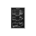 Picture of Hockey Glove Blueprint _GroupedProduct_Rectangle_Portrait_Mini_ _GroupedProduct_Rectangle_Portrait_Canvas_Framed_