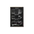 Picture of Hockey Glove Blueprint _GroupedProduct_Rectangle_Portrait_Mini_ _GroupedProduct_Rectangle_Portrait_Canvas_Framed_