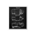 Picture of Hockey Glove Blueprint _GroupedProduct_Rectangle_Portrait_Mini_ _GroupedProduct_Rectangle_Portrait_Canvas_Framed_