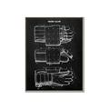 Picture of Hockey Glove Blueprint _GroupedProduct_Rectangle_Portrait_Mini_ _GroupedProduct_Rectangle_Portrait_Canvas_Framed_