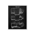 Picture of Hockey Glove Blueprint _GroupedProduct_Rectangle_Portrait_Mini_ _GroupedProduct_Rectangle_Portrait_Canvas_Framed_