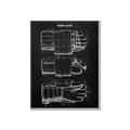 Picture of Hockey Glove Blueprint _GroupedProduct_Rectangle_Portrait_Mini_ _GroupedProduct_Rectangle_Portrait_Canvas_Framed_